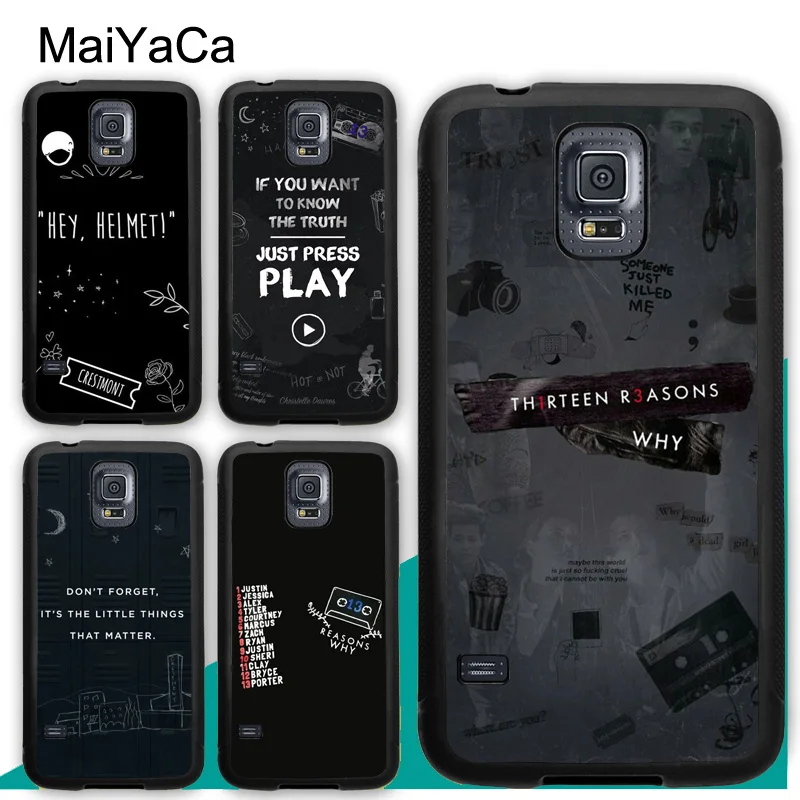 MaiYaCa 13 Reason Why TV Series Soft Phone Cases For Samsung Galaxy S5 S6 S7 edge S8 S9 S10 Plus Lite Note 8 9 Back Coque Cover
MaiYaCa 13 Reason Why TV Series Soft Phone Cases For Samsung Galaxy S5 S6 S7 edge S8 S9 S10 Plus Lite Note 8 9 Back Coque Cover