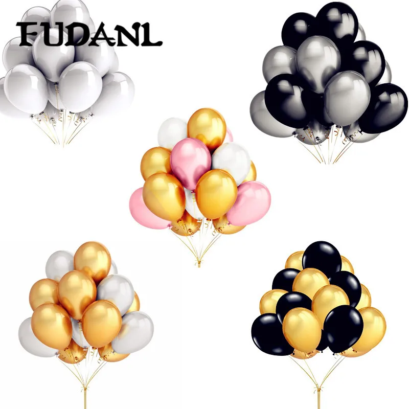 30pcs 12'' Gold Silver Black Pink Latex Balloons Happy Birthday Wedding Party Decor Inflatable Air Helium Globos Kids Supplies
30pcs 12'' Gold Silver Black Pink Latex Balloons Happy Birthday Wedding Party Decor Inflatable Air Helium Globos Kids Supplies