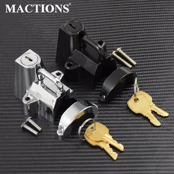 Universal Motorcycle Handlebar Shelf Bar Tube Helmet Lock w/2 Keys For Harley 7/8" to 1-1/4" 25-32mm Chrome/Black
Universal Motorcycle Handlebar Shelf Bar Tube Helmet Lock w/2 Keys For Harley 7/8" to 1-1/4" 25-32mm Chrome/Black