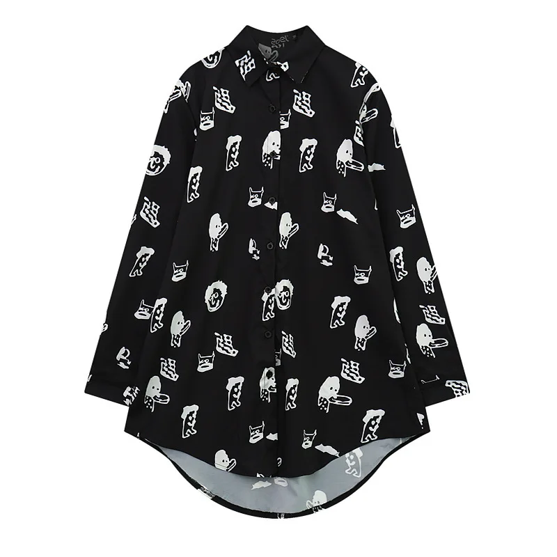 Cartoon Character Print Black Autumn Long Sleeve Shirt Tops For Women 2019 Autumn New Ladies Blouses
Cartoon Character Print Black Autumn Long Sleeve Shirt Tops For Women 2019 Autumn New Ladies Blouses