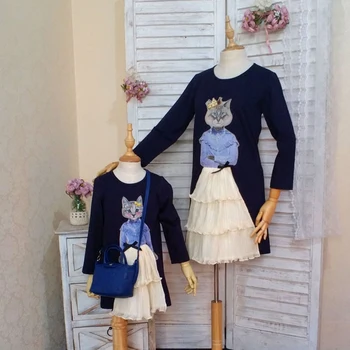 2018 Real Sale Family Spring Autumn Retail Girls Mom Child Dress For Cat Splicing Quality Parent-child Outfit Daughter Products
2018 Real Sale Family Spring Autumn Retail Girls Mom Child Dress For Cat Splicing Quality Parent-child Outfit Daughter Products