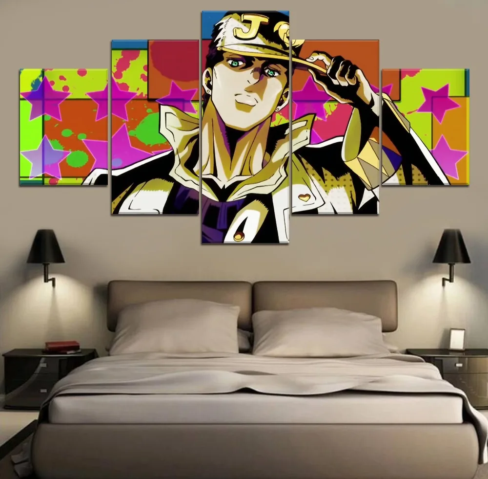 5 Piece Jojo's Bizarre Adventure Anime HD Print Modern Canvas Wall Art Canvas Wall Art Painting Canvas For Living Room Artwork
5 Piece Jojo's Bizarre Adventure Anime HD Print Modern Canvas Wall Art Canvas Wall Art Painting Canvas For Living Room Artwork