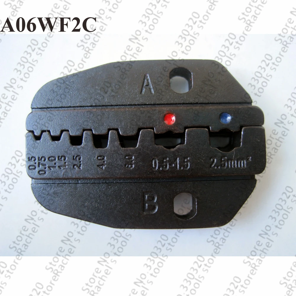 A06WF2C crimping jaw for wire end sleeves and insulated terminals,crimping die set
A06WF2C crimping jaw for wire end sleeves and insulated terminals,crimping die set