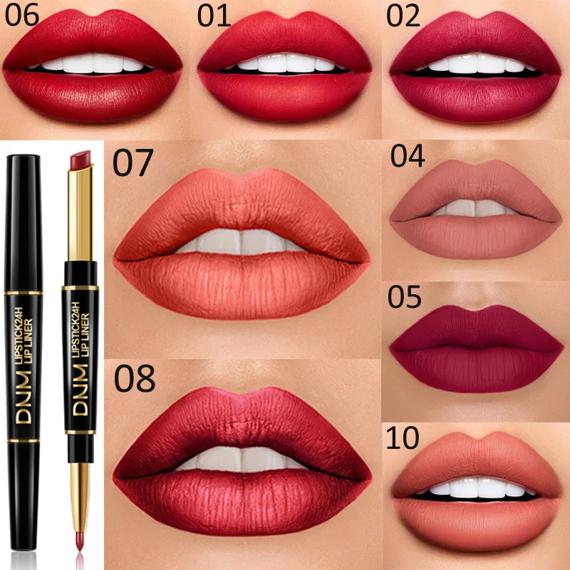 12 Colors Lasting Lip Liner Double Head Lip Pencil and Lipstick Matte Waterproof Moisturizing Lipsticks Makeup Cosmetics TSLM1
12 Colors Lasting Lip Liner Double Head Lip Pencil and Lipstick Matte Waterproof Moisturizing Lipsticks Makeup Cosmetics TSLM1
