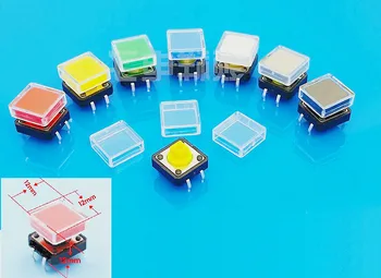 10 Sets B3F Tactile Push Button Switch Keybutton Cap transparent Cover Momentary Tact 12x12x7.3 mm DIP Through Hole Vertical PCB
10 Sets B3F Tactile Push Button Switch Keybutton Cap transparent Cover Momentary Tact 12x12x7.3 mm DIP Through Hole Vertical PCB