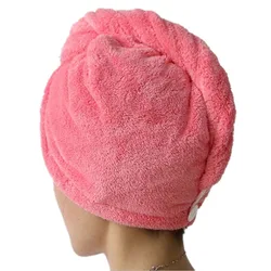 Женское полотенце для сушки волос, из микрофибры, 25x65 см