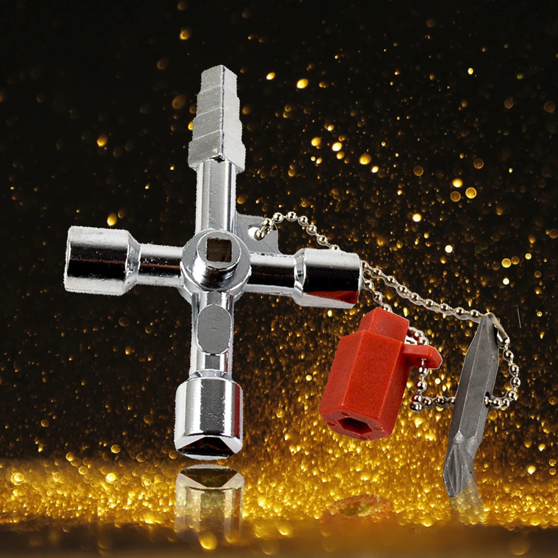 1pc Panther Section New Multifunctional 5 In 1 Universal Cross Square Triangle Train Electrical Cabinet Elevator Key
1pc Panther Section New Multifunctional 5 In 1 Universal Cross Square Triangle Train Electrical Cabinet Elevator Key