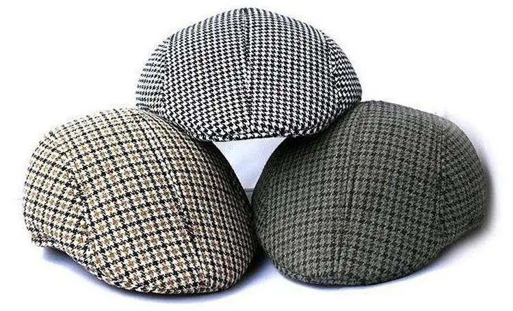 Unisex Cotton Flat Cap Gatsby Caps Fashion British Style Peaked Baseball Hat Peaked Country Cabbie Golf Hats