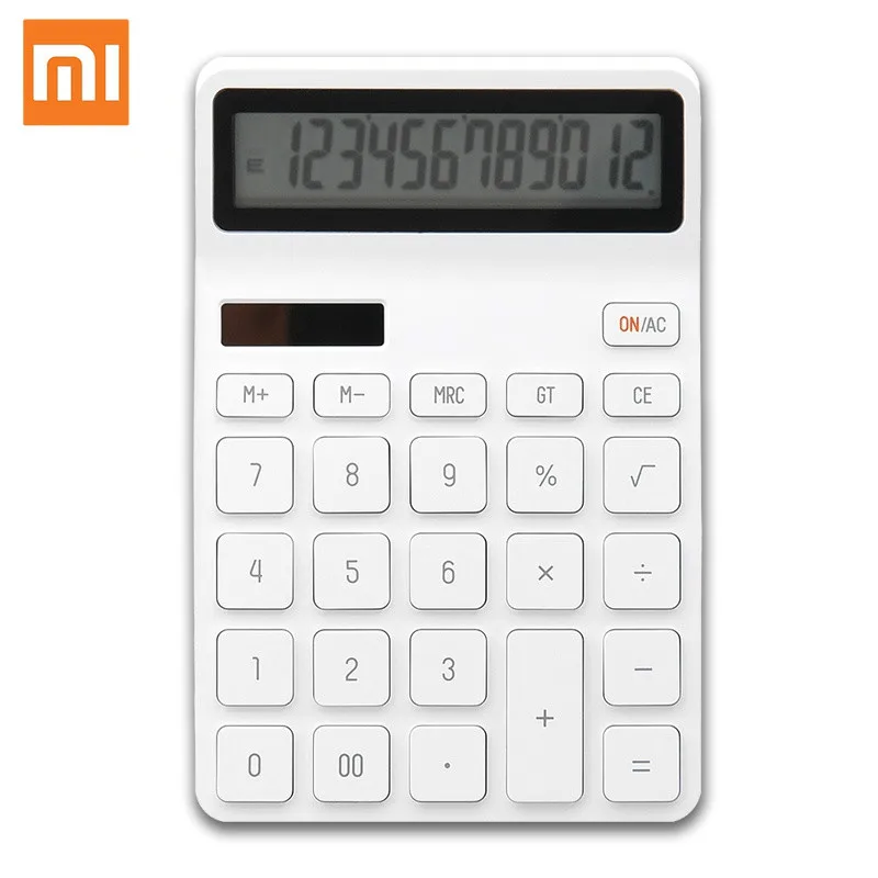 Original Xiaomi LEMO Desktop Calculator Photoelectric Dual Dive 12 Number Display Automatic Shutdown For Office Finance Business
Original Xiaomi LEMO Desktop Calculator Photoelectric Dual Dive 12 Number Display Automatic Shutdown For Office Finance Business