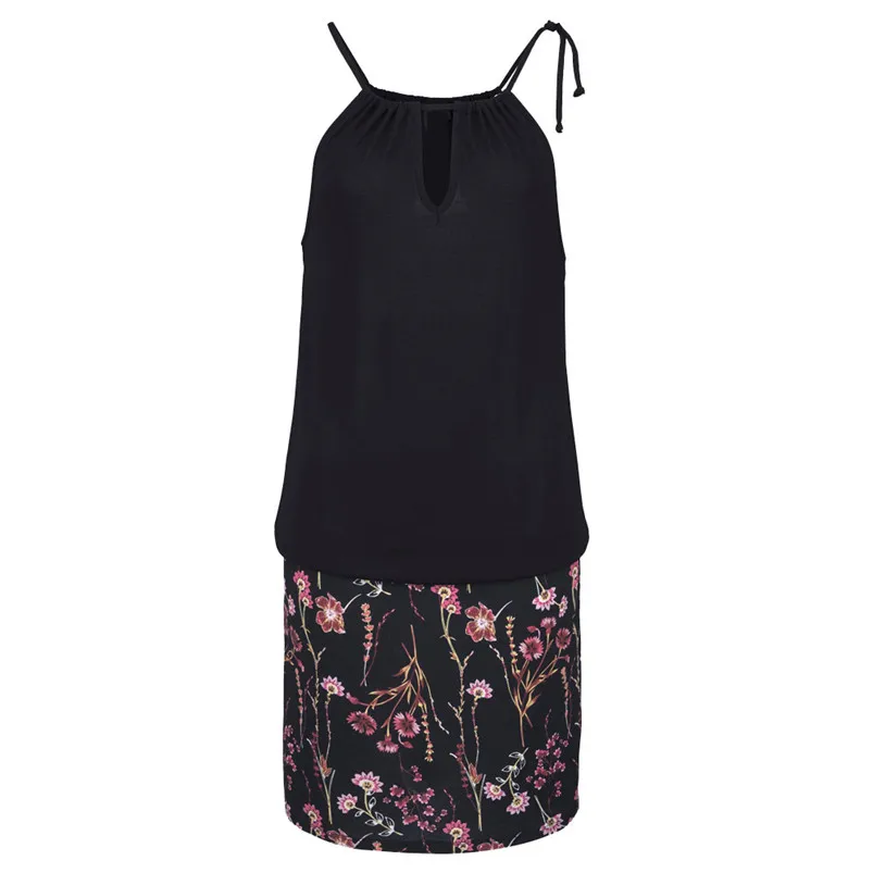 Fashion summer dress 2018 beach dress Womens Casual Sleeveless Retro Print Beach Mini Dress Sexy Party Dress vestido J08#N (7)