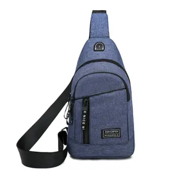 New Men Chest Bags Nylon USB Charging Waterproof Oxford Crossbody Bags Small Sling Single Shoulder Bags Travel Chest Pack Male
New Men Chest Bags Nylon USB Charging Waterproof Oxford Crossbody Bags Small Sling Single Shoulder Bags Travel Chest Pack Male