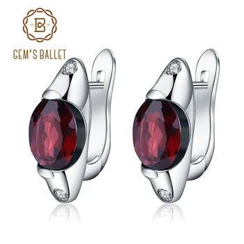 GEM'S BALLET 925 Sterling Silver Classic Gemstone Earrings 2.94Ct Natural Red Garnet Stud Earrings For Women Wedding Jewelry
GEM'S BALLET 925 Sterling Silver Classic Gemstone Earrings 2.94Ct Natural Red Garnet Stud Earrings For Women Wedding Jewelry