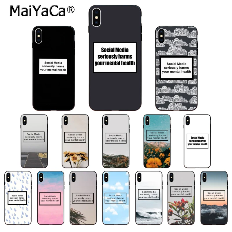 MaiYaCa Social Media seriously harms your mental health Phone Case for Apple iPhone 8 7 6 6S Plus X XS MAX 5 5S SE XR Cover
MaiYaCa Social Media seriously harms your mental health Phone Case for Apple iPhone 8 7 6 6S Plus X XS MAX 5 5S SE XR Cover