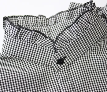 Vintage Pink pinstripe shirt collar round neck sweater coat decorative Shirt Black white plaid shirt collar sweater coat decorat
Vintage Pink pinstripe shirt collar round neck sweater coat decorative Shirt Black white plaid shirt collar sweater coat decorat