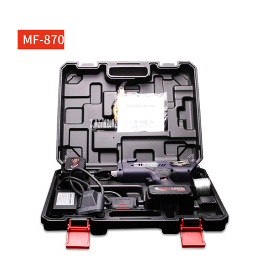 New MF-870 Lightweight Automatic Rebar Tying Machine 7-34mm 12.8V Charging Electric Strapping Machine Steel Strapping Machine
New MF-870 Lightweight Automatic Rebar Tying Machine 7-34mm 12.8V Charging Electric Strapping Machine Steel Strapping Machine