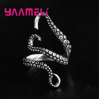 High Quality Punk Style 925 Sterling Silver Rings For Women Men Party Jewelry Cool Octopus Finger Accessories 2 Colors
High Quality Punk Style 925 Sterling Silver Rings For Women Men Party Jewelry Cool Octopus Finger Accessories 2 Colors