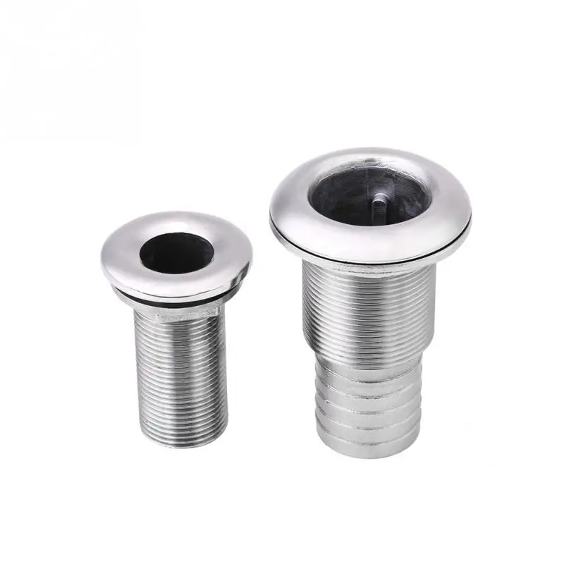 316 Stainless Steel Boat Marine Barbed Hose Thru Drain Threaded Fitting Barbed tail ends Universal for Marine Boat Yacht
316 Stainless Steel Boat Marine Barbed Hose Thru Drain Threaded Fitting Barbed tail ends Universal for Marine Boat Yacht