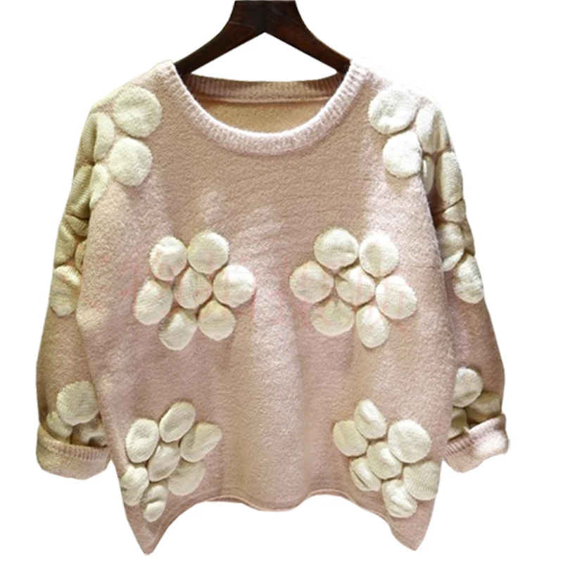 Korean Sweater Women New Autumn Winter Thick Loose Jumper Hedging Large Flower Knitted Wool Coat Female Pullover Vestidos LXJ153
Korean Sweater Women New Autumn Winter Thick Loose Jumper Hedging Large Flower Knitted Wool Coat Female Pullover Vestidos LXJ153