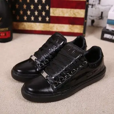 2019 Spring Men Sneakers Lace Up Men Flats Brand Hot Chaussures Homme Chic Low Top Leather Men Shoes Metal Decor Cozy Shoes Male
2019 Spring Men Sneakers Lace Up Men Flats Brand Hot Chaussures Homme Chic Low Top Leather Men Shoes Metal Decor Cozy Shoes Male