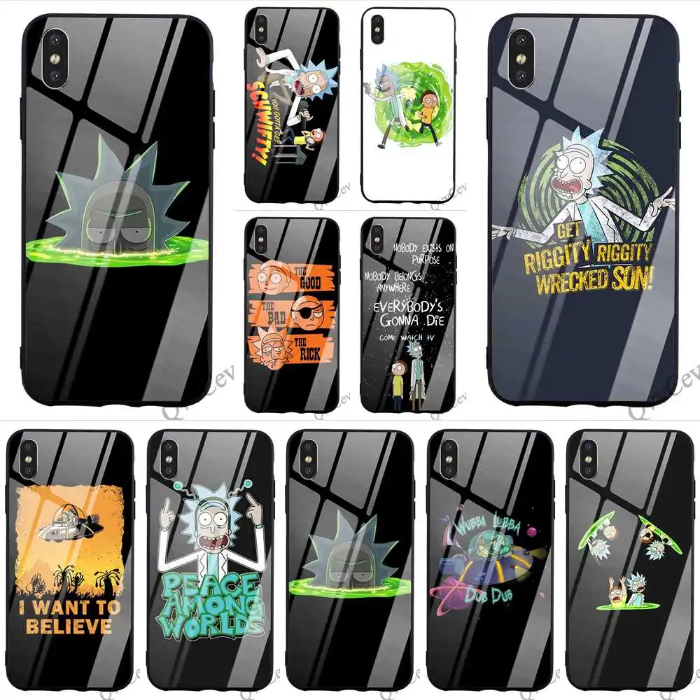 Hybrid Rick And Morty Tempered Glass Phone Cover for iPhone 8 Case 7 Plus Xs Max XR X 6 6S 5S 5 SE Shell
Hybrid Rick And Morty Tempered Glass Phone Cover for iPhone 8 Case 7 Plus Xs Max XR X 6 6S 5S 5 SE Shell