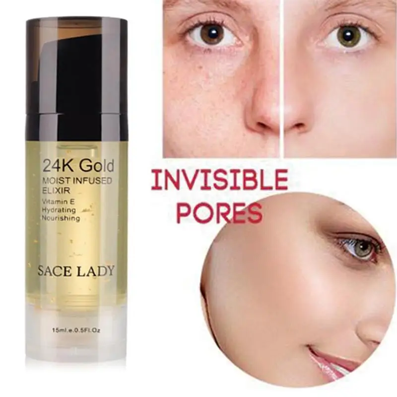 SACE LADY 24K Gold vitamin E Primer Makeup Oil Control Matte MakeUp Face Base Cream Professional Pores Repair Foundation Primer
SACE LADY 24K Gold vitamin E Primer Makeup Oil Control Matte MakeUp Face Base Cream Professional Pores Repair Foundation Primer