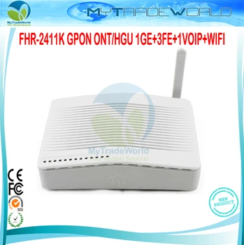 FHR-2411K GPON ONT/HGU 1GE+3FE+1VOIP+1WIFI ONT Tx 1310nm Rx 1490nm IEEE802.11b/g/n 300Mbps Built-in Antenna 
FHR-2411K GPON ONT/HGU 1GE+3FE+1VOIP+1WIFI ONT Tx 1310nm Rx 1490nm IEEE802.11b/g/n 300Mbps Built-in Antenna
