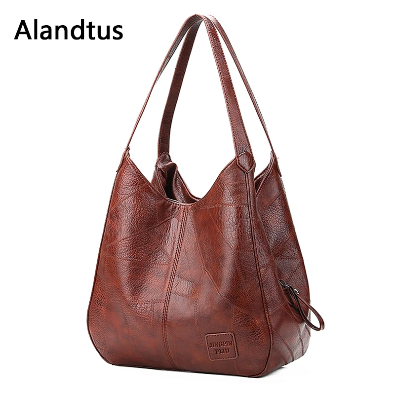 Alandtus Vintage Women PU Leather Handbags Casual Tote Simple Style Female Shoulder Bag Bolsa Feminina Bolso Mujer Sac A Main
Alandtus Vintage Women PU Leather Handbags Casual Tote Simple Style Female Shoulder Bag Bolsa Feminina Bolso Mujer Sac A Main