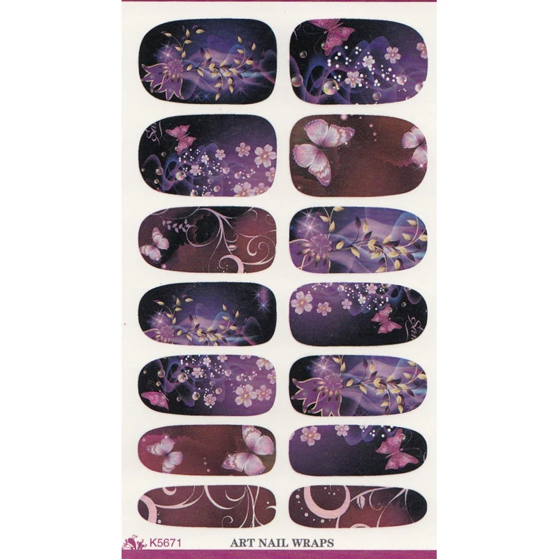 K5671 Water Transfer Foil Nails Sticker Purple Flower Theme Design Nails Stickers Manicure Styling Tools Water Film Paper Decals
K5671 Water Transfer Foil Nails Sticker Purple Flower Theme Design Nails Stickers Manicure Styling Tools Water Film Paper Decals