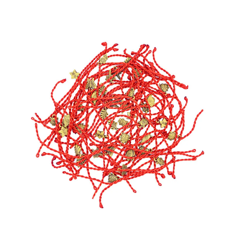 50pcs Random delivery Red rope Bracelet 19cm Weaving handmade hand rope animal plant Leaves butterfly rain star Copy wood 3D bee
50pcs Random delivery Red rope Bracelet 19cm Weaving handmade hand rope animal plant Leaves butterfly rain star Copy wood 3D bee