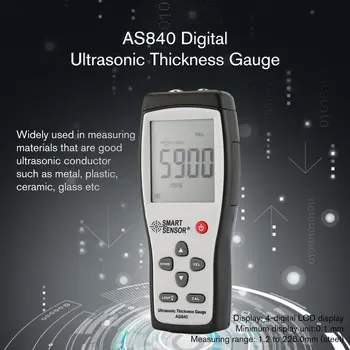 SMART SENSOR AS840 Digital Ultrasonic Thickness Gauge Sound Velocity Meter Metal Depth tester Smart Sensor with LCD display Sale
SMART SENSOR AS840 Digital Ultrasonic Thickness Gauge Sound Velocity Meter Metal Depth tester Smart Sensor with LCD display Sale