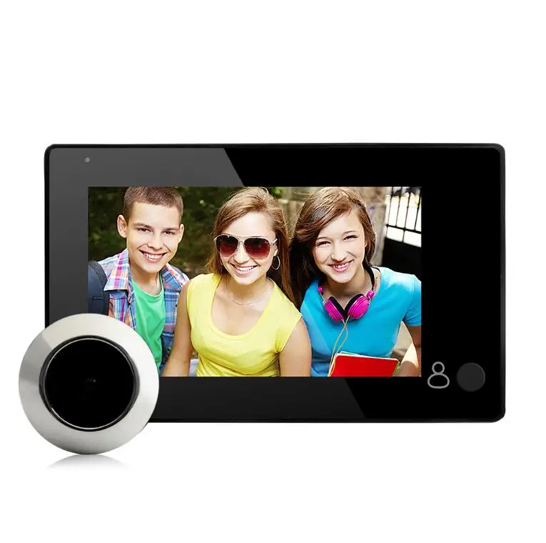 4.3in Door Eye Camera Camera Doorbell Motion Detection Shooting Recording Display Video Viewer Digital Door Camera
4.3in Door Eye Camera Camera Doorbell Motion Detection Shooting Recording Display Video Viewer Digital Door Camera