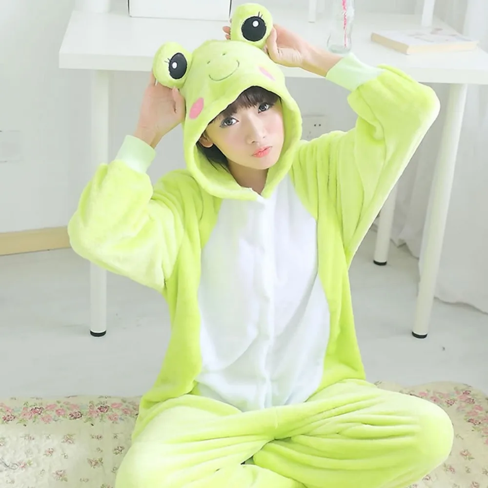 Green Frog Adult Kigurumi Onesie Women Animal Costume Fancy Soft Anime Cosplay Onepiece Winter Jumpsuit
Green Frog Adult Kigurumi Onesie Women Animal Costume Fancy Soft Anime Cosplay Onepiece Winter Jumpsuit