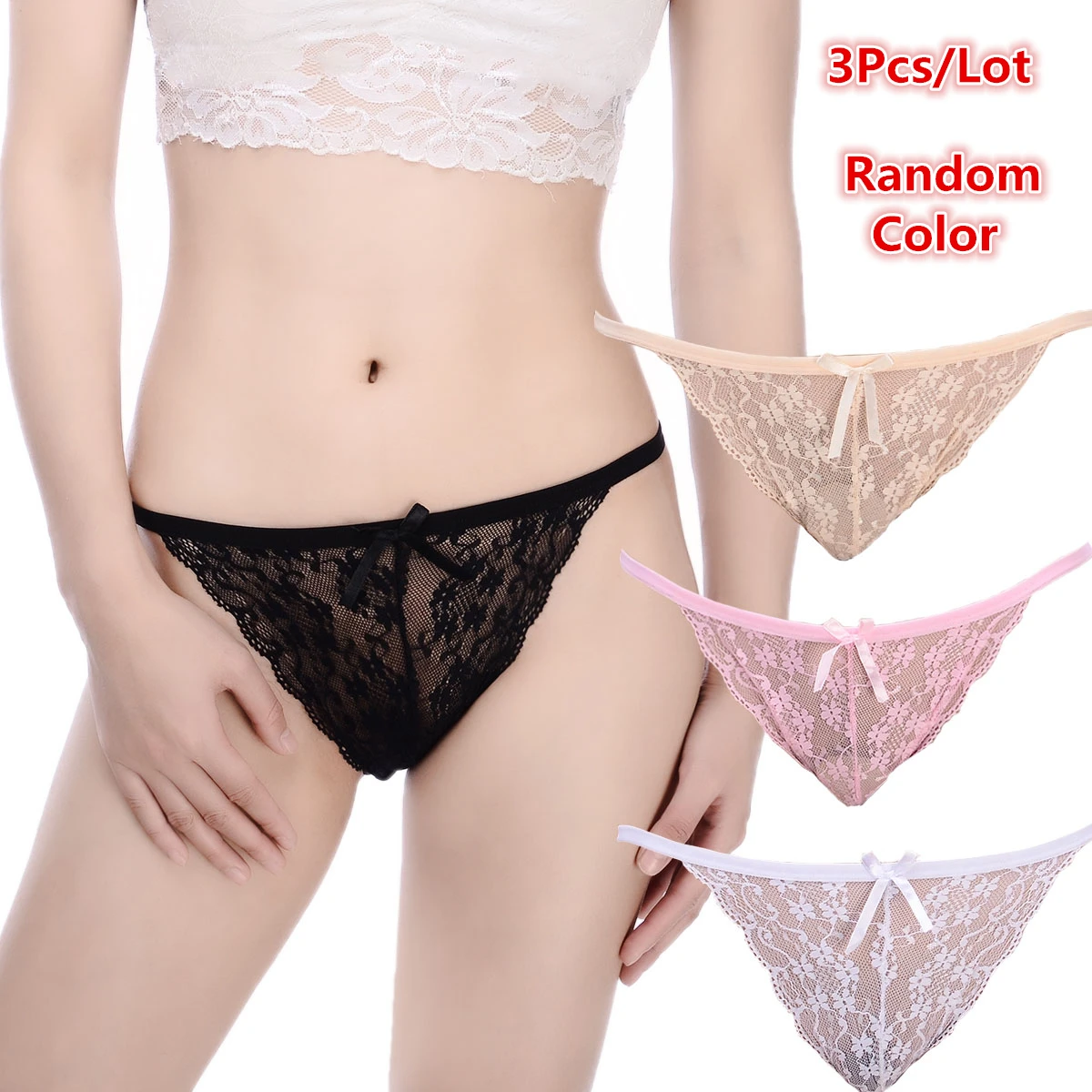 3 Pieces/Set Cotton Underwear Women Sexy Pantie Femal Lace Briefs Breathable Lady Lingerie Affordable Multiple Pieces
3 Pieces/Set Cotton Underwear Women Sexy Pantie Femal Lace Briefs Breathable Lady Lingerie Affordable Multiple Pieces