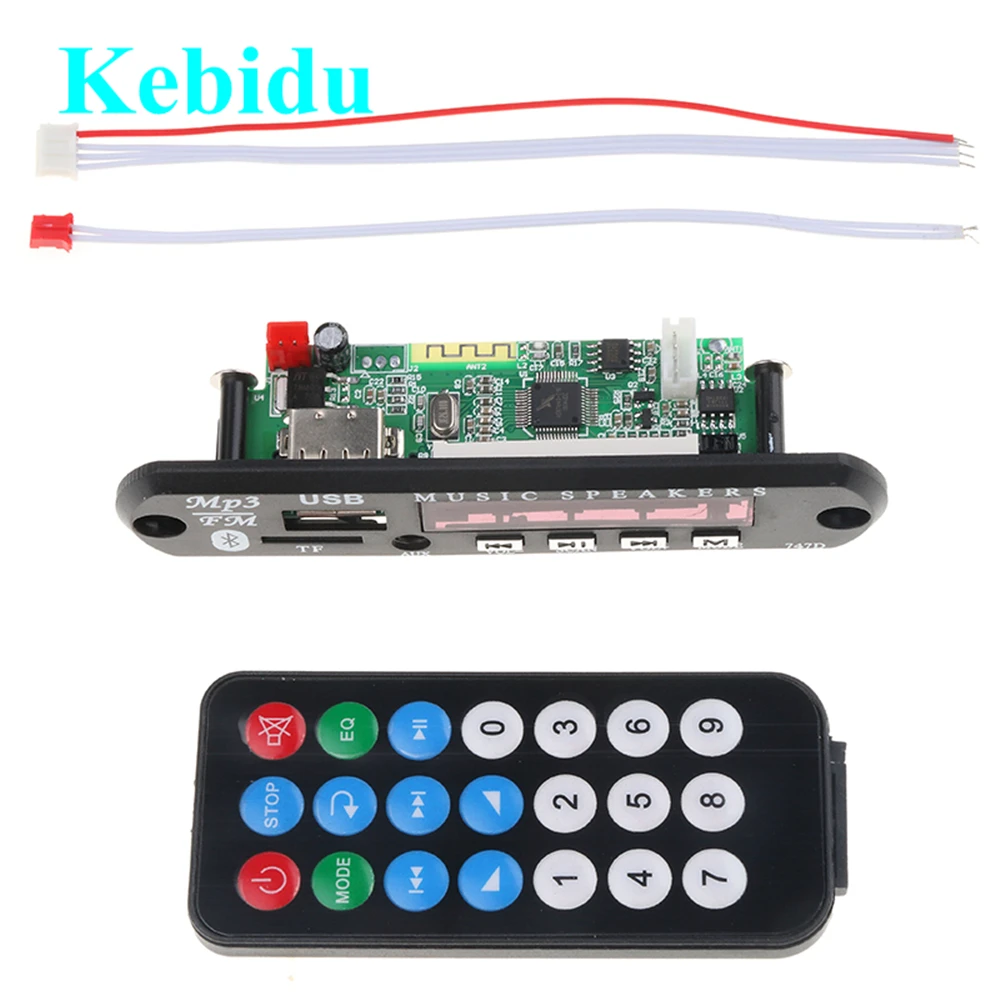 kebidu Bluetooth USB MP3 MP3 Decoder Board Supply FM Radio DC 12V Audio Module for Car Remote Music Speaker Wholesale Newest
kebidu Bluetooth USB MP3 MP3 Decoder Board Supply FM Radio DC 12V Audio Module for Car Remote Music Speaker Wholesale Newest