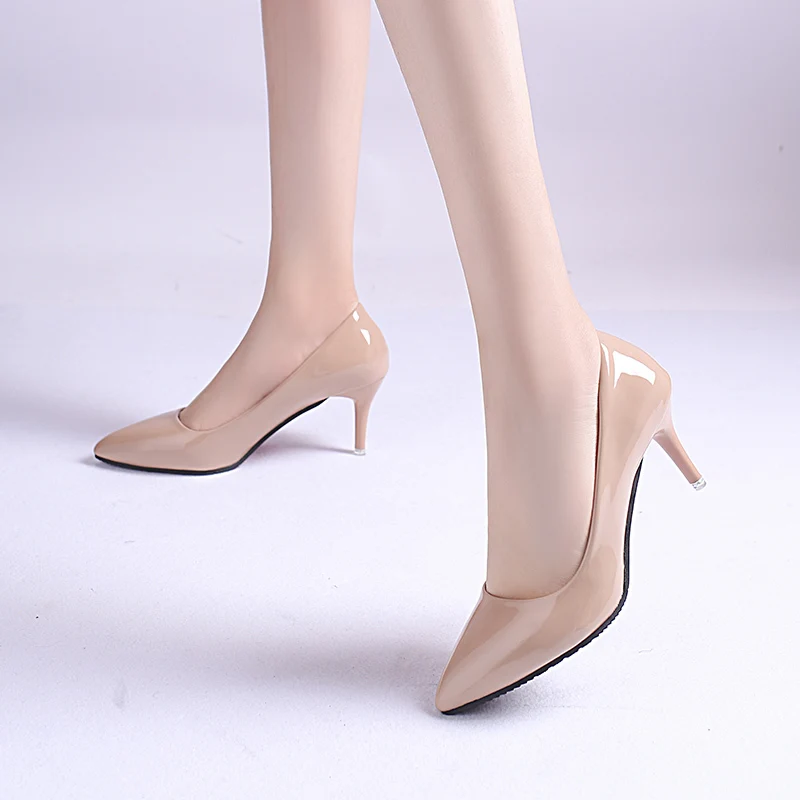 2019 Spring Fashion Women Shoes Pointed Fine with Heels Shallow Mouth High Heels Patent Leather Summer Pumps Shoes Mujer 7cm
2019 Spring Fashion Women Shoes Pointed Fine with Heels Shallow Mouth High Heels Patent Leather Summer Pumps Shoes Mujer 7cm