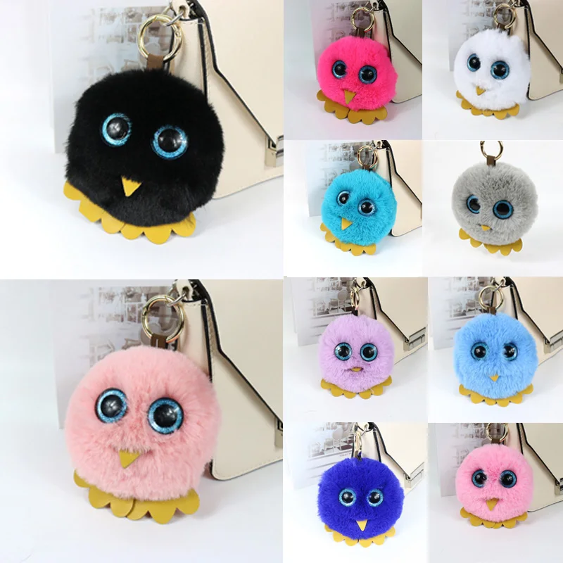 Fashion 12CM Large Eye Owl Pendant Keychain Cute Charm Keyrings Car Handbag Pompom Ball Rabbit Fur Fluffy Key Chain
Fashion 12CM Large Eye Owl Pendant Keychain Cute Charm Keyrings Car Handbag Pompom Ball Rabbit Fur Fluffy Key Chain