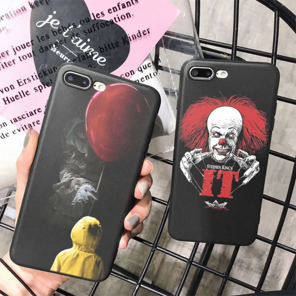 OUTMIX Clown Float It Cartoon Comic Soft Silicone Back Cover Coque For iPhone X XS max XR XS 6S 6 7 8 Plus Black phone case
OUTMIX Clown Float It Cartoon Comic Soft Silicone Back Cover Coque For iPhone X XS max XR XS 6S 6 7 8 Plus Black phone case