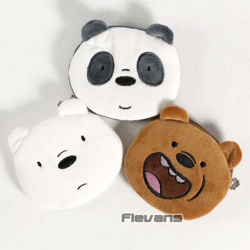 We Bare Bears Panda / Grizzly / Ice Bear Plush Coin Bags Toys Soft Stuffed Dolls 10pcs/lot
We Bare Bears Panda / Grizzly / Ice Bear Plush Coin Bags Toys Soft Stuffed Dolls 10pcs/lot