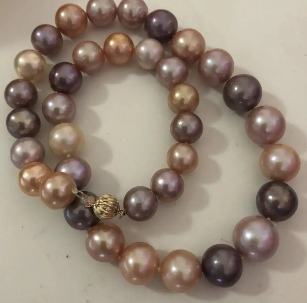 gorgeous 12-13m freshwater round multicolor pearl necklace 18inch 925silver
gorgeous 12-13m freshwater round multicolor pearl necklace 18inch 925silver