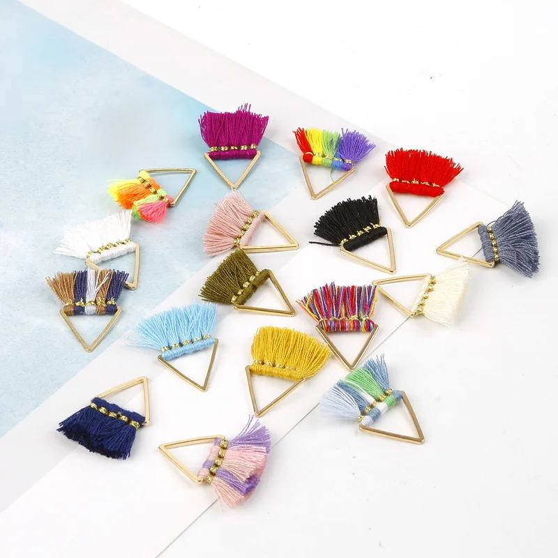 2pcs 25mm Small Trilateral Metal Tassel Polyester Cotton Fringe for DIY Craft Keychain Earring Accessories/17 Colors to Optional
2pcs 25mm Small Trilateral Metal Tassel Polyester Cotton Fringe for DIY Craft Keychain Earring Accessories/17 Colors to Optional