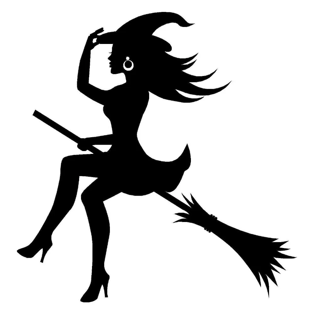 11.5*12CM Witch Sexy Whitch On A Broomstick Funny Window Decal Cool Body Decals Car Sticker stying | Автомобили и мотоциклы