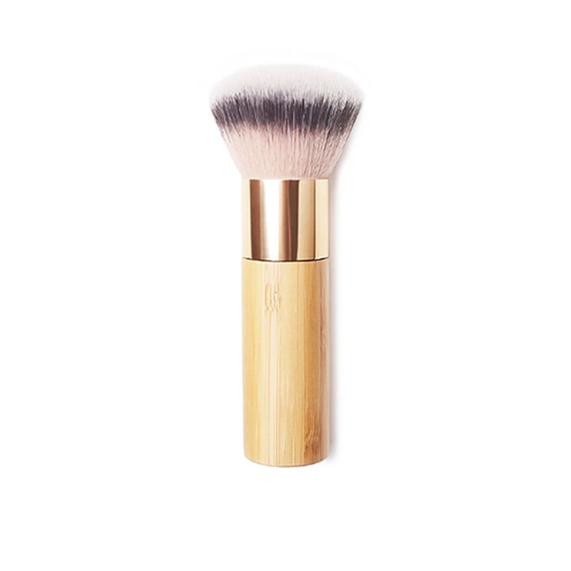 

T Series Powder Brush Solid Bamboo Domed Shape Airbuki Brush Soft Dense Wavy Fiber Loose Powder Blusher Contouring Makeup Brush