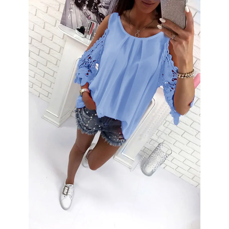 Sling Hollow Sleeves Leisurely Chiffon Shirt Blusas Mujer De Moda 2019 Plus Size Blouse Women Blouse Boho Tunic Tops
Sling Hollow Sleeves Leisurely Chiffon Shirt Blusas Mujer De Moda 2019 Plus Size Blouse Women Blouse Boho Tunic Tops