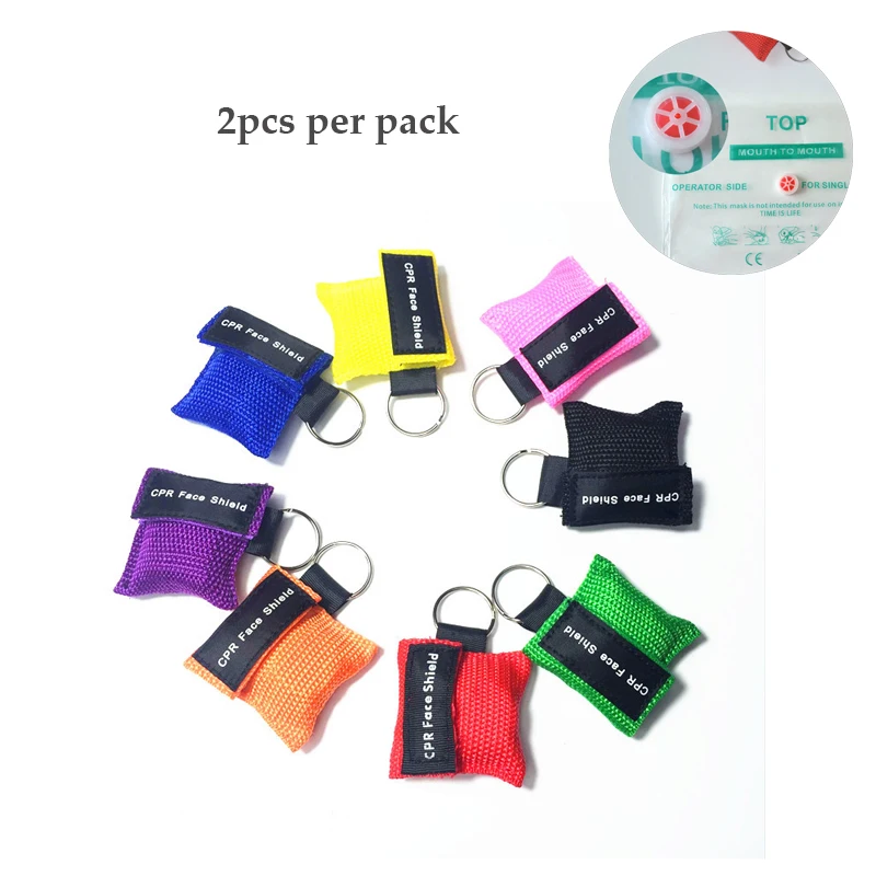 2pcs New CPR mask with Keychain CPR face shield for CPR /AED 8colors Sesuscitator Mask Keychain Emergency Face Shield First Aid
2pcs New CPR mask with Keychain CPR face shield for CPR /AED 8colors Sesuscitator Mask Keychain Emergency Face Shield First Aid