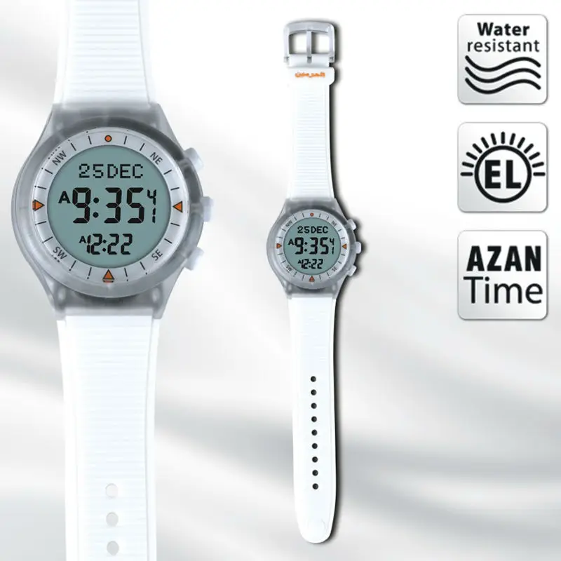 Russian No.1 Selling Latest automatic Azan clockazan Prayer watch for islamic prayer watch 2pc one lot discount white color
Russian No.1 Selling Latest automatic Azan clockazan Prayer watch for islamic prayer watch 2pc one lot discount white color
