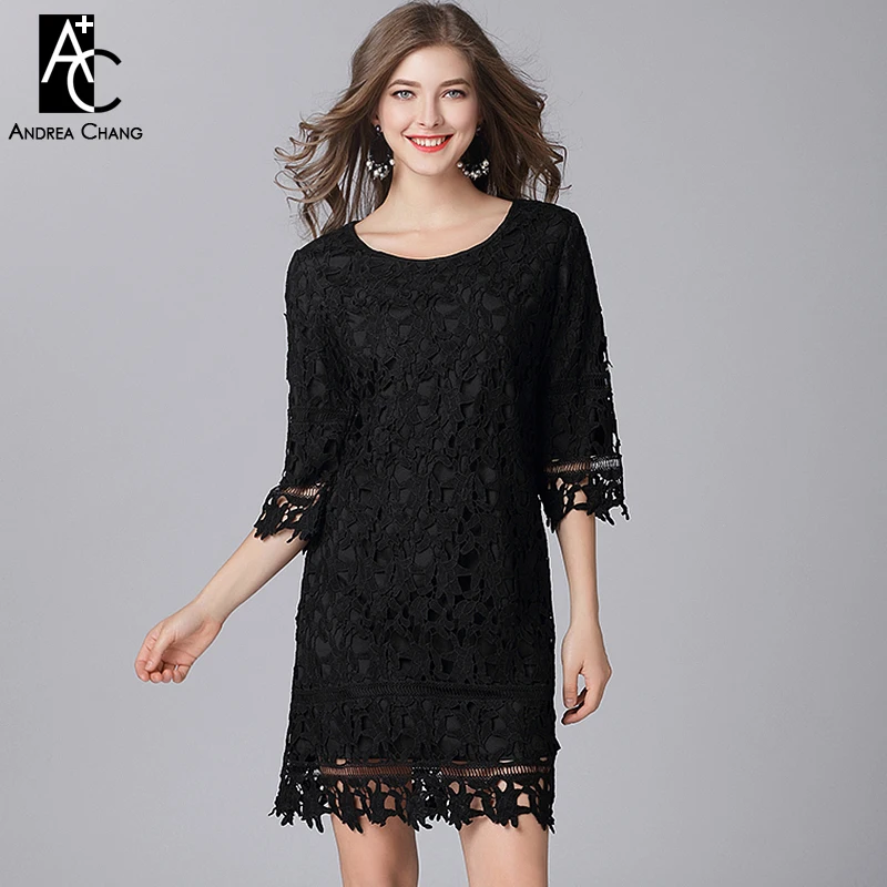PLUS SIZE woman dress L-5XL high quality summer spring dress hollow out floral pattern embroidery lace mini straight black dress
PLUS SIZE woman dress L-5XL high quality summer spring dress hollow out floral pattern embroidery lace mini straight black dress