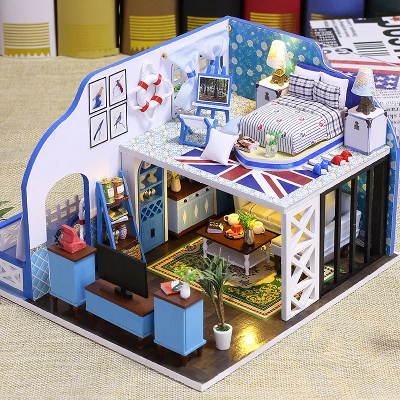 Minature Dollhouse DIY Doll House Casa Wooden Model With Furnitures Building Kits Assembly Doll Toys For Children Adults K024 #E
Minature Dollhouse DIY Doll House Casa Wooden Model With Furnitures Building Kits Assembly Doll Toys For Children Adults K024 #E