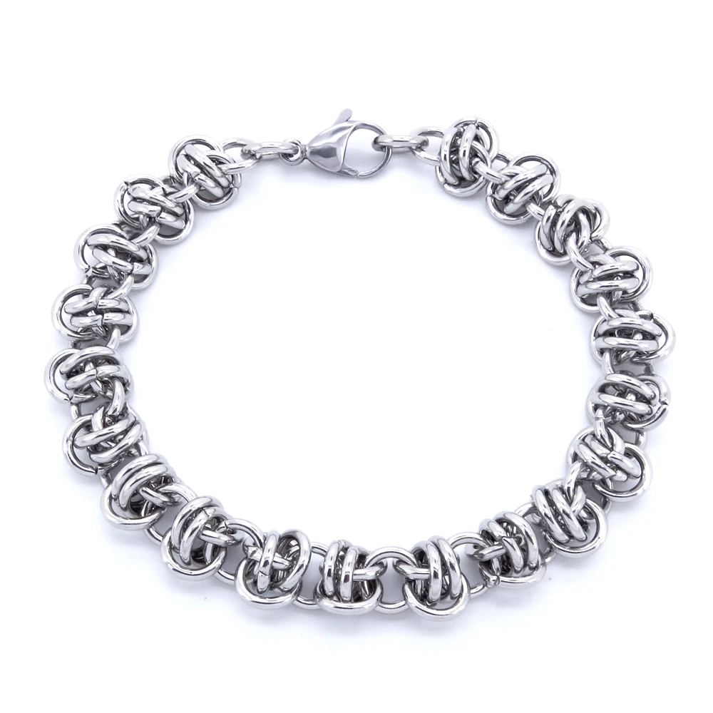 100% Stainless Steel Bracelet 8" Inches Masculine Byzantine Chain Bracelet Silver Color for Men Women Free Shipping
100% Stainless Steel Bracelet 8" Inches Masculine Byzantine Chain Bracelet Silver Color for Men Women Free Shipping