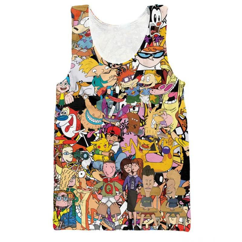 Cartoon Characters Tank Tops 3D Print Sudaderas Sin Mangas Hombre Singlets Funny Mens Clothes Sleeveless Stringer Vest
Cartoon Characters Tank Tops 3D Print Sudaderas Sin Mangas Hombre Singlets Funny Mens Clothes Sleeveless Stringer Vest