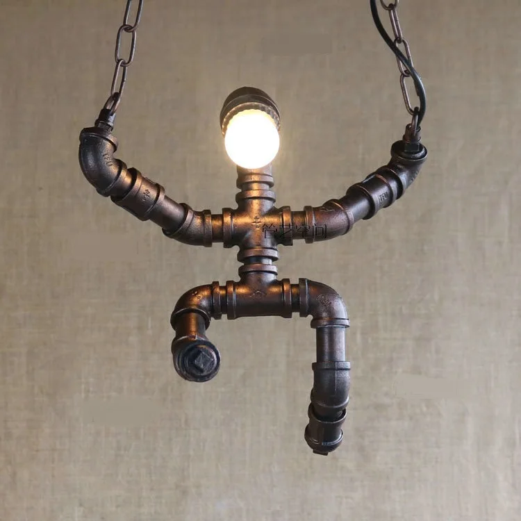 Water pipes plumbing living room bedroom pendant lamp industrial wind restaurant clothing store creative pendant lights SG4
Water pipes plumbing living room bedroom pendant lamp industrial wind restaurant clothing store creative pendant lights SG4